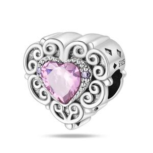 NEW S925 Heart Pandora Style Charm